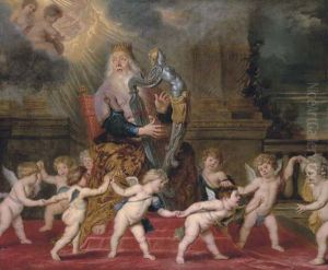 David Playing The Harp