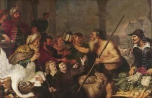 Diogenes Sucht Einen Menschen. by Cornelis De Vos