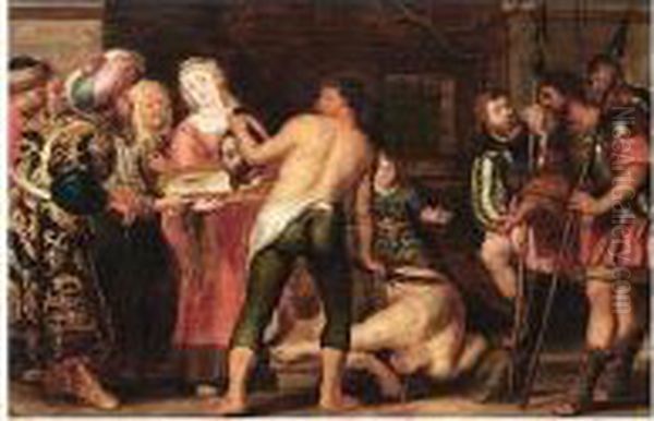 Salome Presents The Head Of John The Baptist To Herodias - view 1