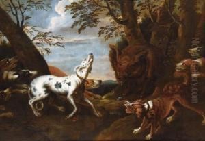 L'hallali Du Sanglier. by Paul de Vos
