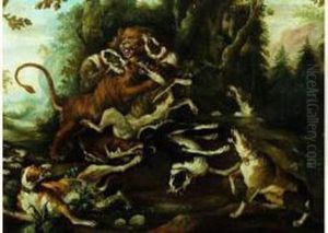 La Chasse Au Lion by Paul de Vos