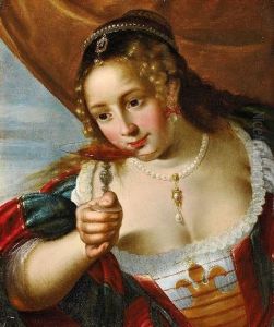 Junge Dame Mitrotweintazza