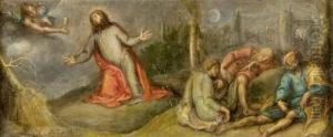 Jesus Au Jardin Des Oliviers by Simon de Vos