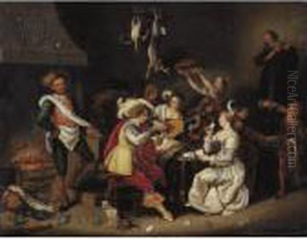 A Convival Card Game - view 1