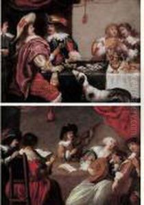 Les Joueurs De Cartes by Simon de Vos