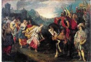 Le Retour De Jephte by Simon de Vos
