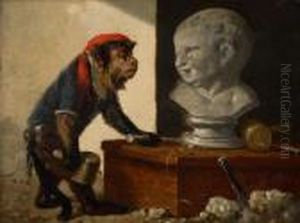 Le Singe Dusculpteur by Vincent de Vos