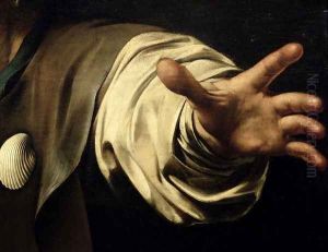 The Supper at Emmaus, 1601 (detail) by Caravaggio