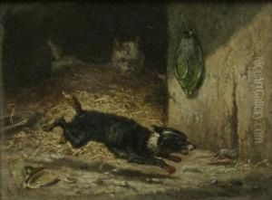 Deux Chiens Ratiers by Vincent de Vos