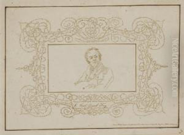 Portrait Du General Foy Insere Dans Un Calligramme - view 1