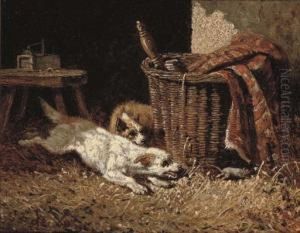 A Chase In The Barn by Vincent de Vos