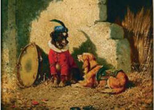 Chiens En Costume De Cirque - view 1