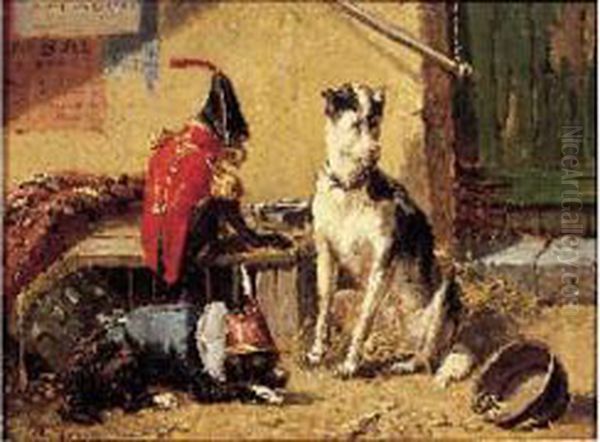 Singe Et Chien De Cirque - view 1