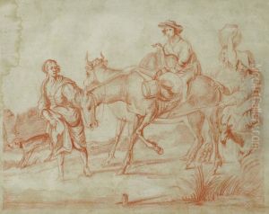 Figure Acavallo by Cornelis de Wael