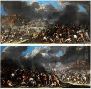Schlachtenszenen by Cornelis de Wael