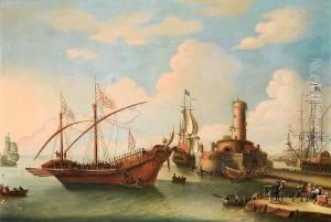 Shipping In A Mediterranean Port