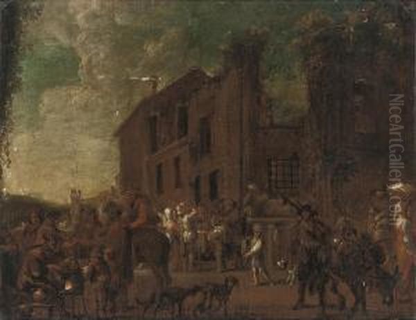 A Market In A Town Square - view 1