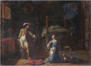 Tarquin And Lucretia by Cornelis de Wael