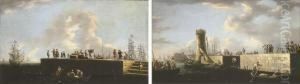A Mediterranean Quay by Cornelis de Wael