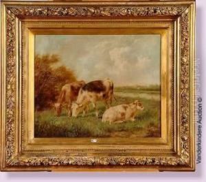 Vaches Au Pre by Arthur De Waerhert