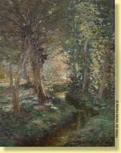 Rayons De Lumiere Sur Le Ruisseau Aux Canards by Prosper De Wit