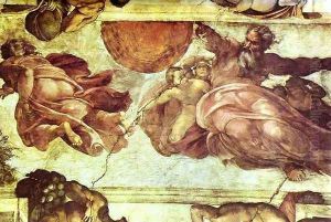 The Creation of the Sun and Moon by Caravaggio