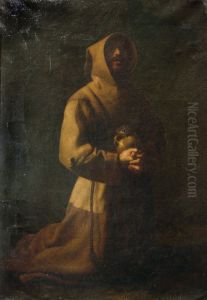 Saint Francis In Meditation by Francisco De Zurbaran