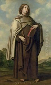 Heilige Euphrosyna by Francisco De Zurbaran