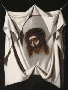 The Veil Of Saint Veronica by Francisco De Zurbaran