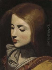 The Head Of A Girl: A Fragment by Francisco De Zurbaran