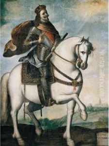 Equestrian Portrait Of King Ferdinand Iii Of Castile And Leon by Francisco De Zurbaran