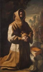 The Ecstasy Of Saint Francis by Francisco De Zurbaran