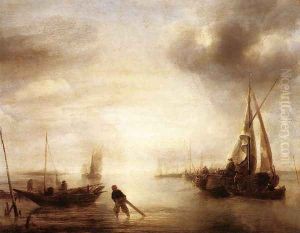 Calm 1650-55 by Jan Van De Capelle