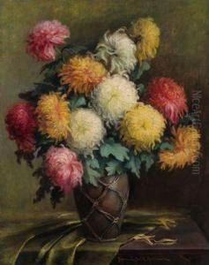 Groses Blumenstuck Mit Chrysanthemen