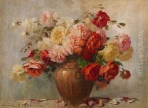 Rosen In Vase by Adrienne Hermine Deak-Henczne