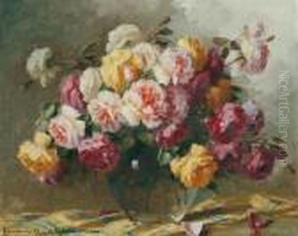Roses In A Vase - view 1