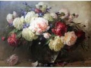 Summer Flowers In A Glass Bowl