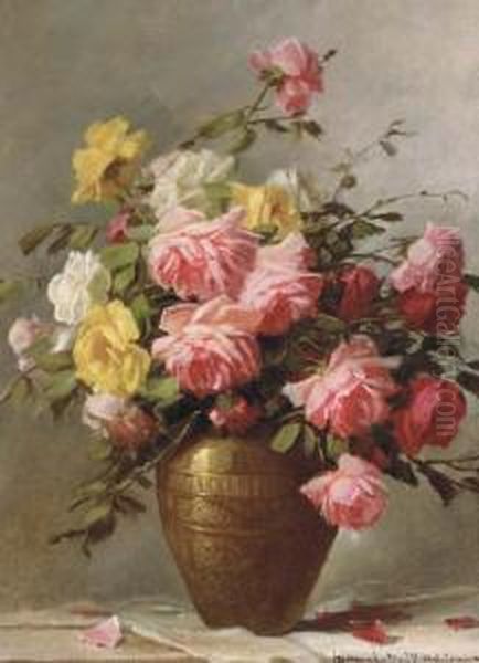 Roses In A Vase - view 1