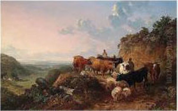 Droving The Cattle Home - view 1