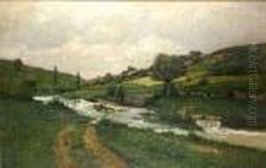 River In A Landscape by Henry Golden Dearth