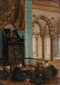 Mosquee En Turquie by Edouard Bernard Debat-Ponsan
