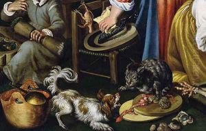 A Kitchen (detail) by Vincenzo Campi