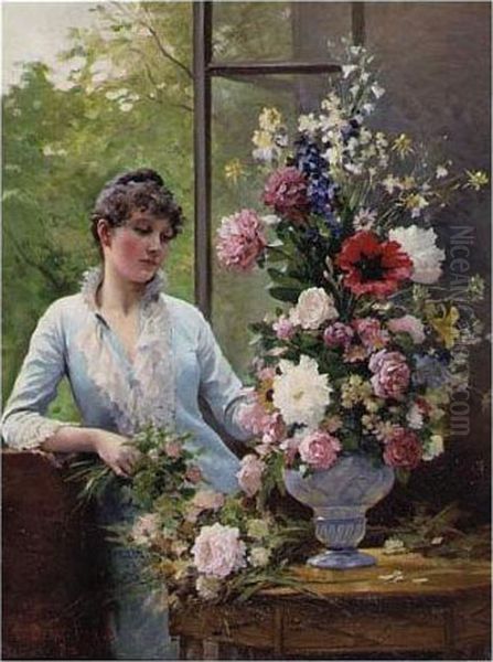 Preparing The Flower Arrangement - view 1