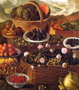 The Fruit Seller (detail) by Vincenzo Campi