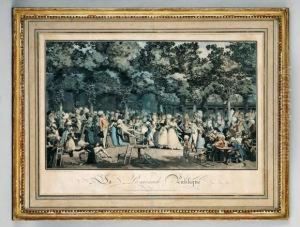 La Promenade Publique by Philibert-Louis Debucourt