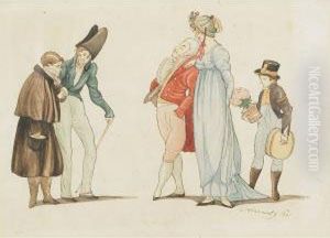 From Les Adolescents A La Mode by Philibert-Louis Debucourt
