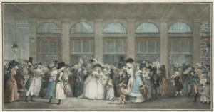 Promenade De La Galerie Du Palais-royal by Philibert-Louis Debucourt