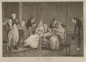 2 Bll.: Les Visites - L'organge. by Philibert-Louis Debucourt