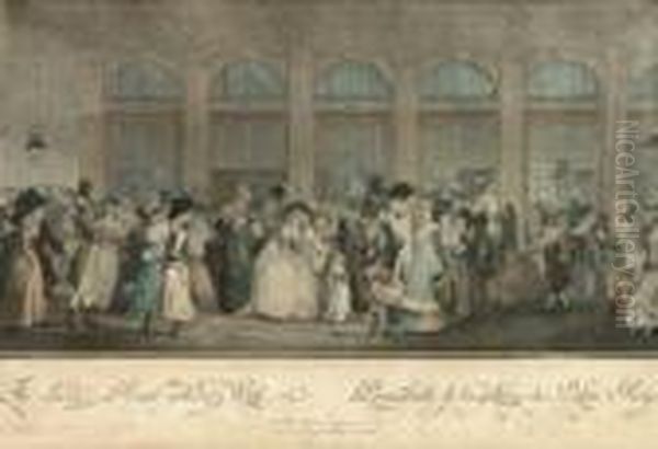 <la Promenade De La Galerie Du Palais Royal>, 1787. - view 1