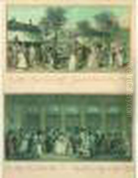 Promenade De La Gallerie Du
Palais-royal - Promenade Du Jardin Du Palais-royal Par L.le Coeur. - view 1